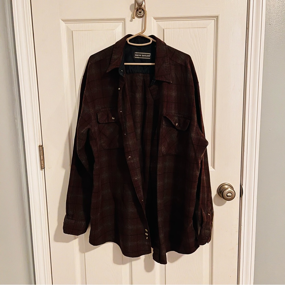 Oversized heavy flannel